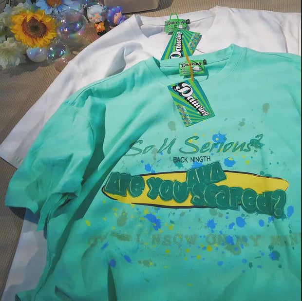 Daiwing Search Life Hidden Retro Short Sleeve T-shirt