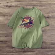 Cartoon print fashion street T-shirt