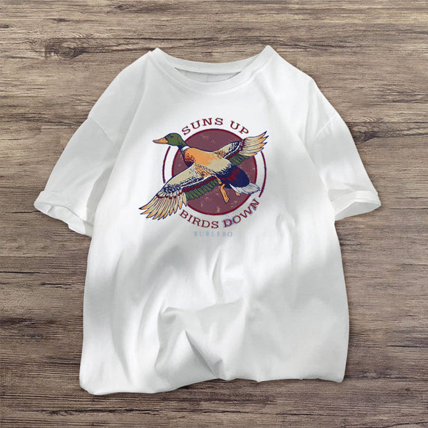 Cartoon print fashion street T-shirt