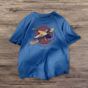 Cartoon print fashion street T-shirt