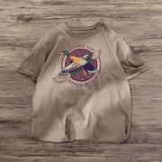 Cartoon print fashion street T-shirt