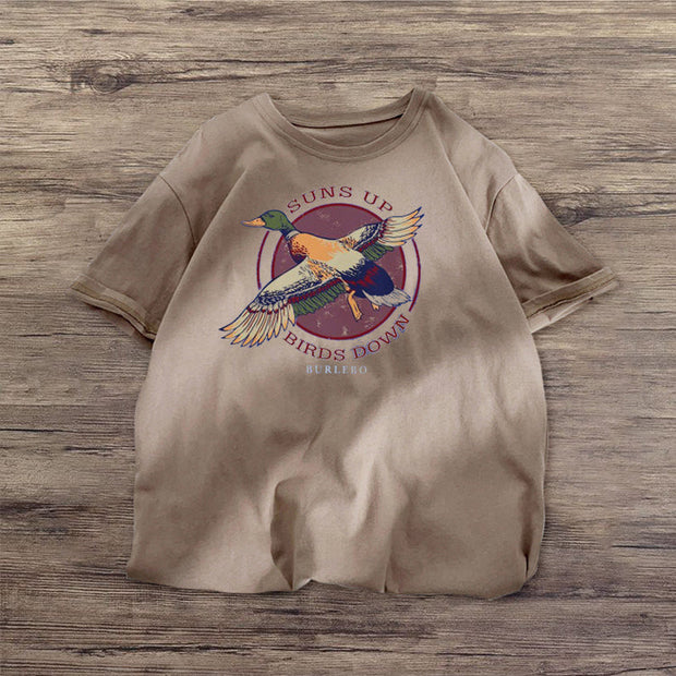 Cartoon print fashion street T-shirt