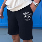 Brooklyn Print Elastic Shorts