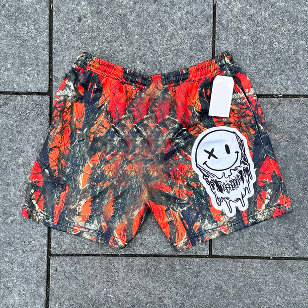 Retro personalized camouflage shorts