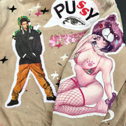 Hip-hop street stitching zipper jacket