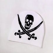 Skull jacquard knitted hat