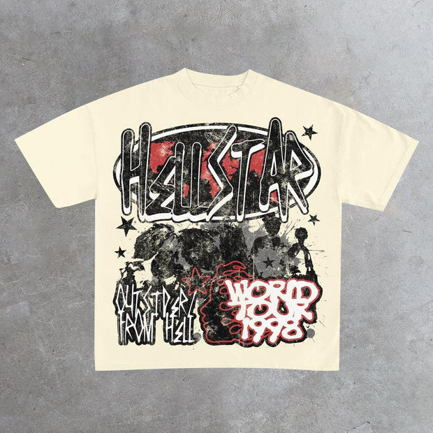 Graffiti Print Casual Street T-Shirt