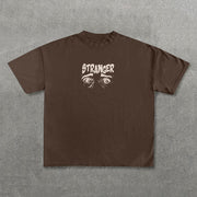 Stranger Print Short Sleeve T-Shirt