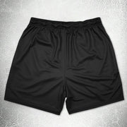 Retro Print Hip-Hop Trendy Mesh Shorts