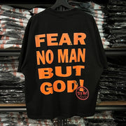 Fear No Man But God Print Short Sleeve T-Shirt