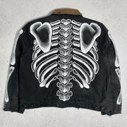 Skull Street Lined Zip-Up Jacket