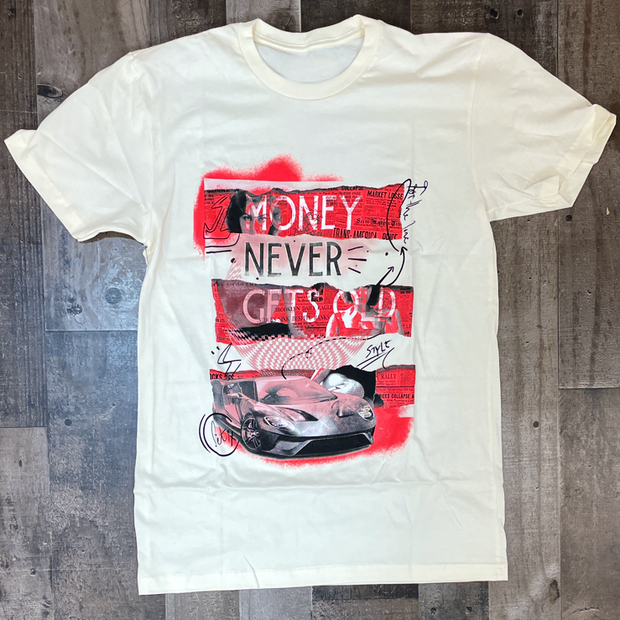 Crew neck print short sleeve T-shirt