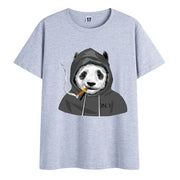 Funny fashion printed round neck short sleeve T-shirt