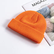 Melon leather hat men's warm short cold hat woolen hat