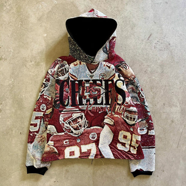 Rugby Legends Casual Streetwear Tapestry Hoodie