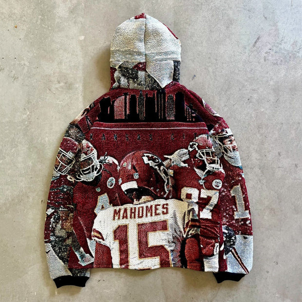 Rugby Legends Casual Streetwear Tapestry Hoodie
