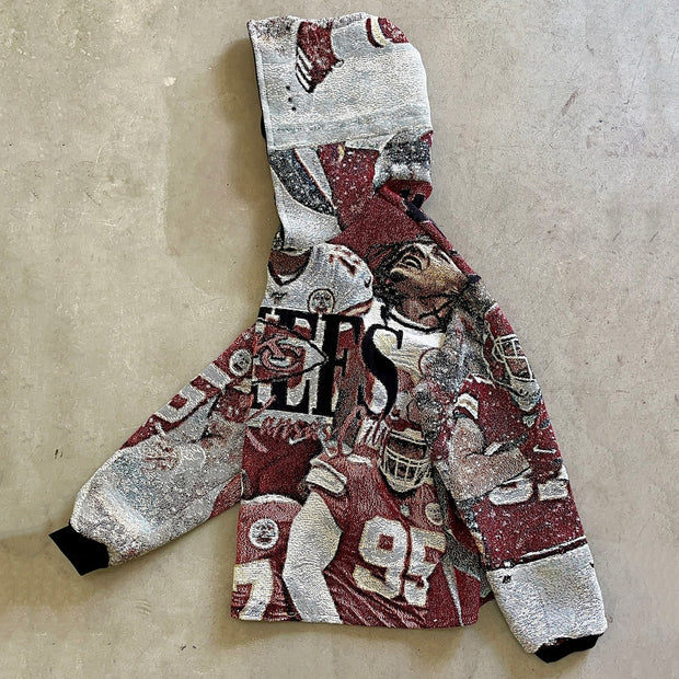 Rugby Legends Casual Streetwear Tapestry Hoodie