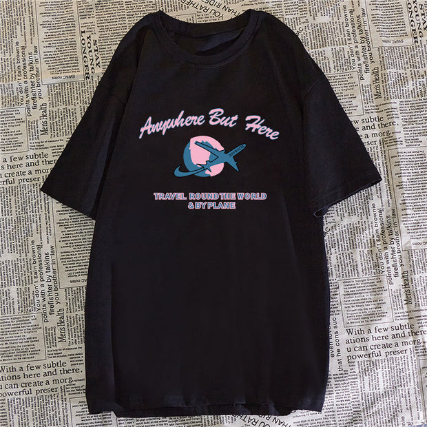 Japanese port style Matsubarajuku style fried street short-sleeved t-shirt