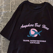 Japanese port style Matsubarajuku style fried street short-sleeved t-shirt