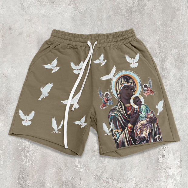 Retro Fashion Hip Hop Casual Shorts