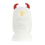 Horns devil street robber warm knitted ski mask hat