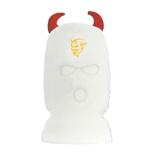 Horns devil street robber warm knitted ski mask hat