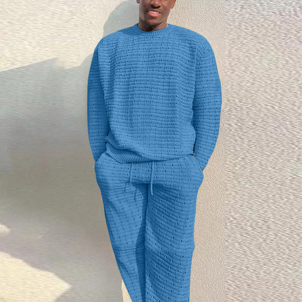 Men's Fashion Knitted Loose Casual Suits
