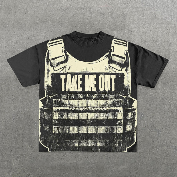 Take Me Out Print Short Sleeve T-Shirt