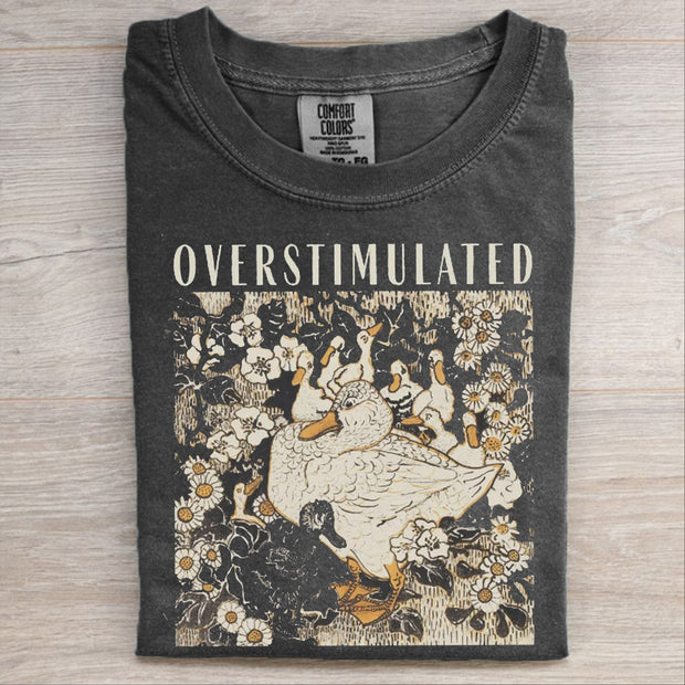 Overstimulated Mama Duck T-shirt