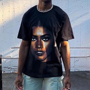 Zendaya Print Short Sleeve T-Shirt