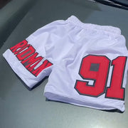 Fashion bulls sports double layer shorts