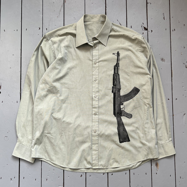 Toy Print Button Long Sleeve Shirt