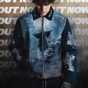 Heavenly Carnival Casual Street Vintage Zipper Tapestry Jacket