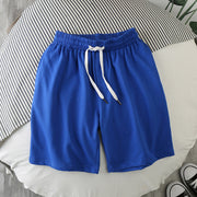 Loose casual solid color five-point pants