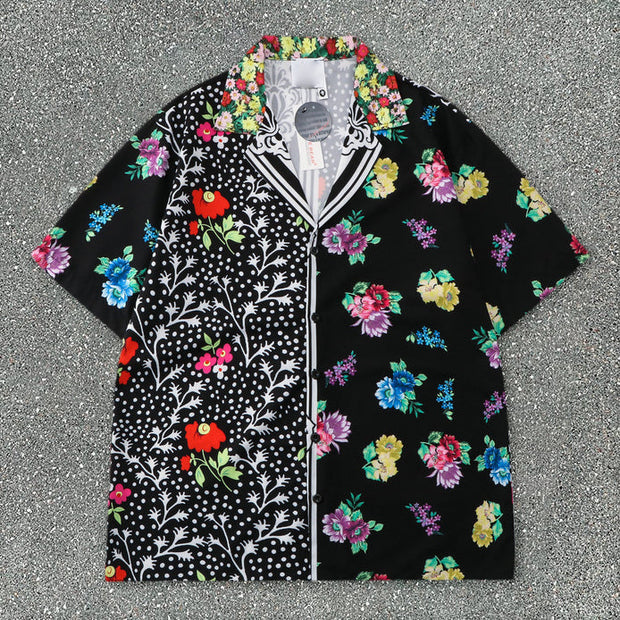 Beach Shirt Loose Short Sleeve Shorts Set