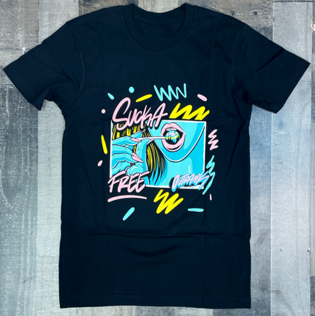 Casual basic printed men's T-shirt