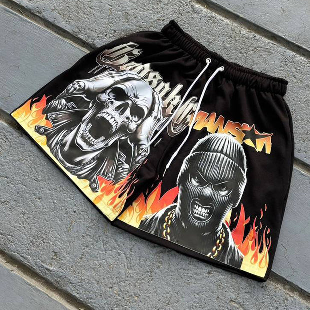 Death Thug Casual Street Mesh Shorts