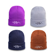Personality all-match embroidery snake knit hat men