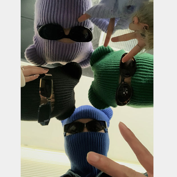 Bear Ears Funny Pullover Knit Hat