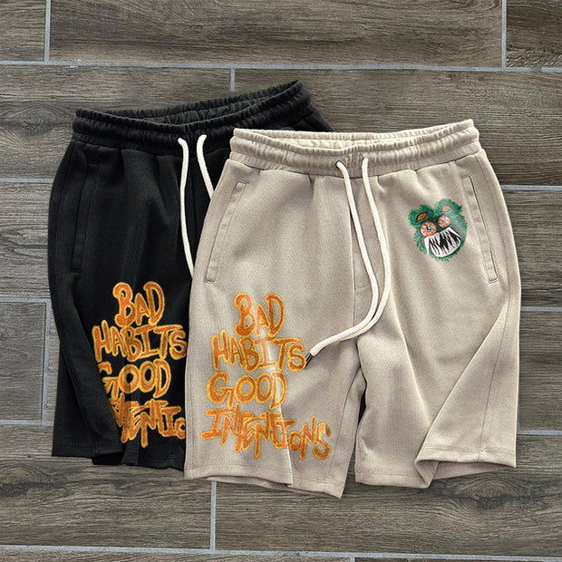 Retro Casual Street Fashion Sports Shorts