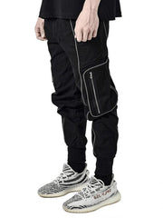 Street hip-hop trend men's trousers reflective casual sports overalls