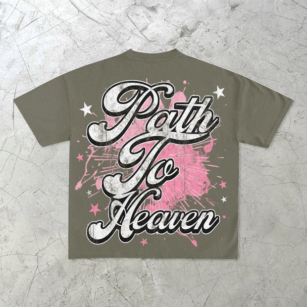 Retro Fashion Casual Print Short Sleeve T-Shirt