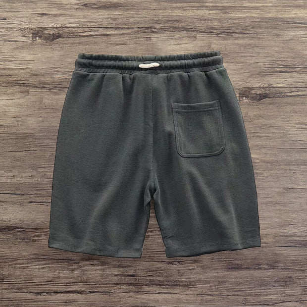 Cross retro print casual shorts