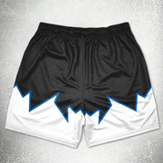 Retro Hip Hop Trend Print Track Shorts
