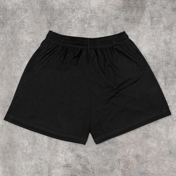 Retro Casual Hip Hop Mesh Track Shorts