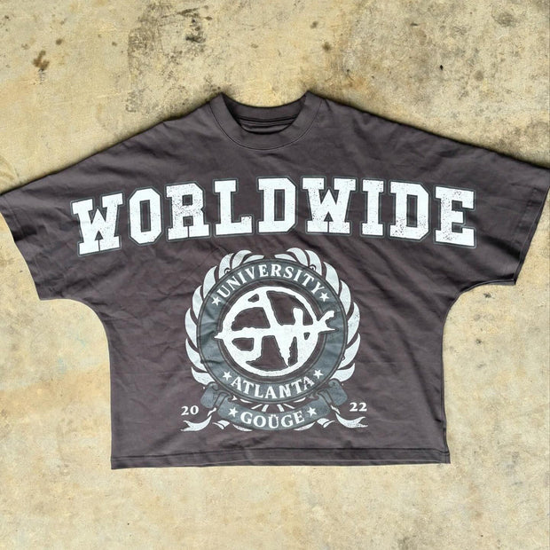 Worldwide Print Short Sleeve T-Shirt