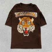 Tiger Graphic Print Short Sleeve T-Shirt