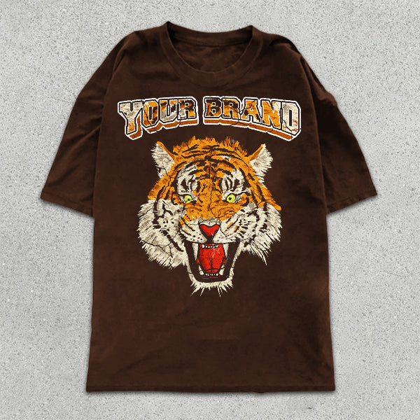 Tiger Graphic Print Short Sleeve T-Shirt