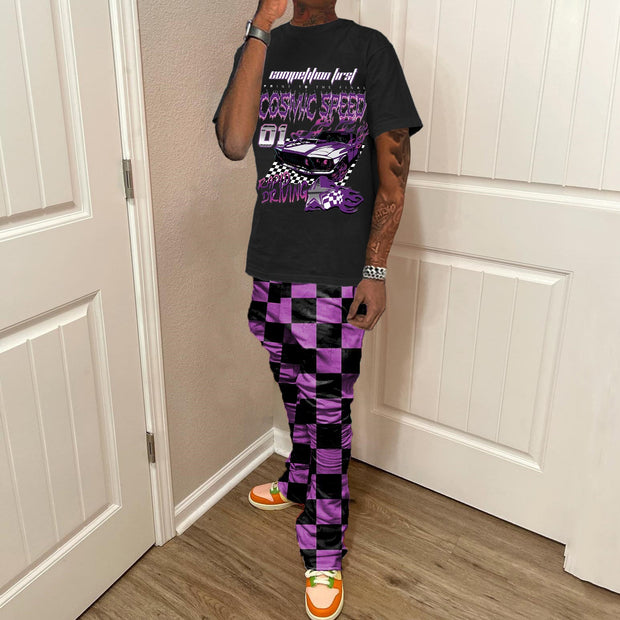 Car Extreme Speed Print Two Piece Set