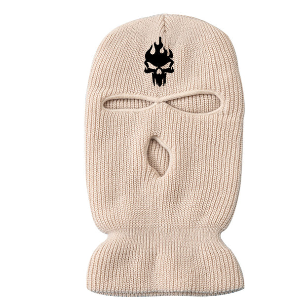 Fashion warm ski three-hole hat